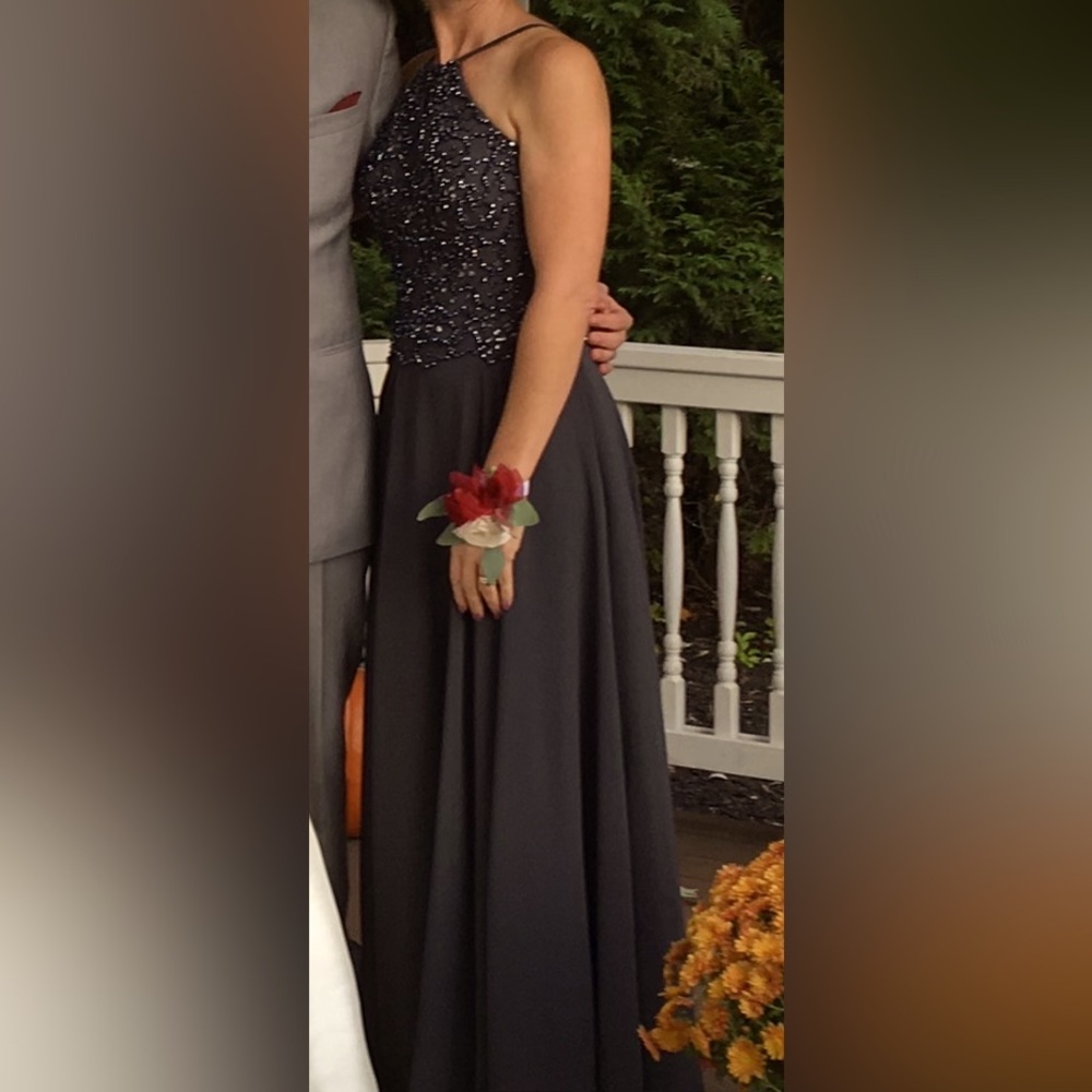 Formal long blue dress